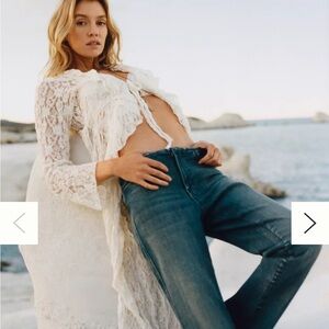 Pilcro by ANTHROPOLOGIE Dark Blue Straight Leg Jeans